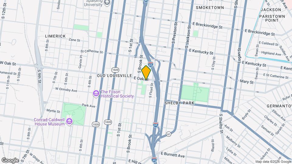 224 E Oak St Map and Location Details