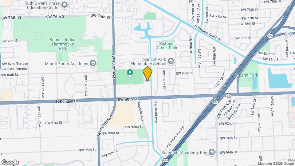 10353 N Kendall Dr, Unit BB1 Mapa y Detalles de la Ubicación