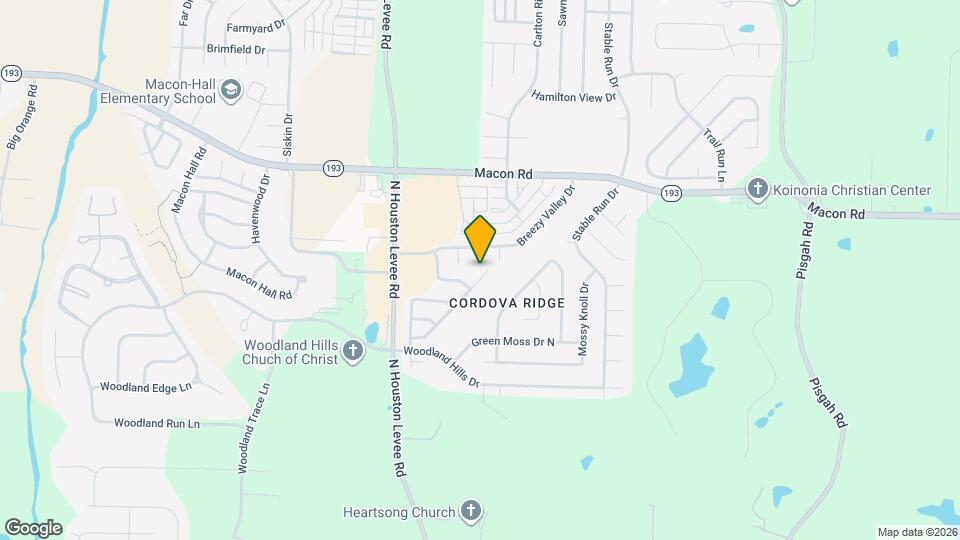 1161 Cross Valley Cove Mapa y Detalles de la Ubicación