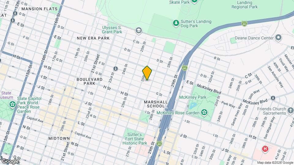 2612 F St, Unit A Mapa y Detalles de la Ubicación