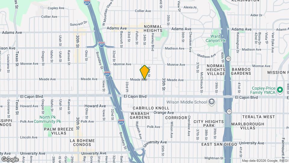 3365 Meade Ave Mapa y Detalles de la Ubicación