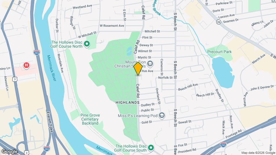 545 Calef Rd Map and Location Details