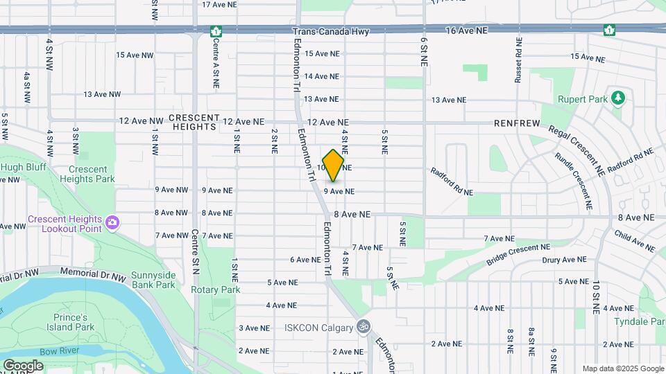 420 9 Av NE Map and Location Details