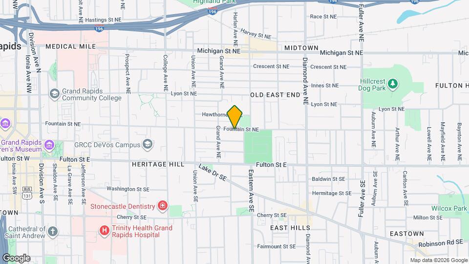 734 Fountain St NE Map and Location Details