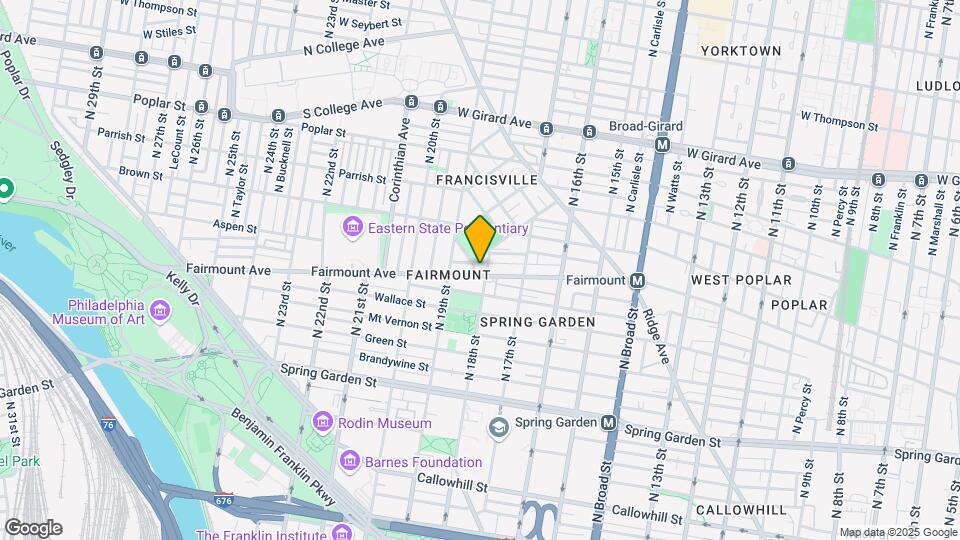 1805 Fairmount Ave Map and Location Details