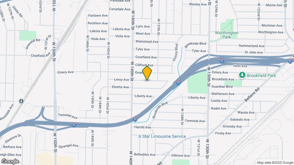 13813 Leroy Ave Map and Location Details