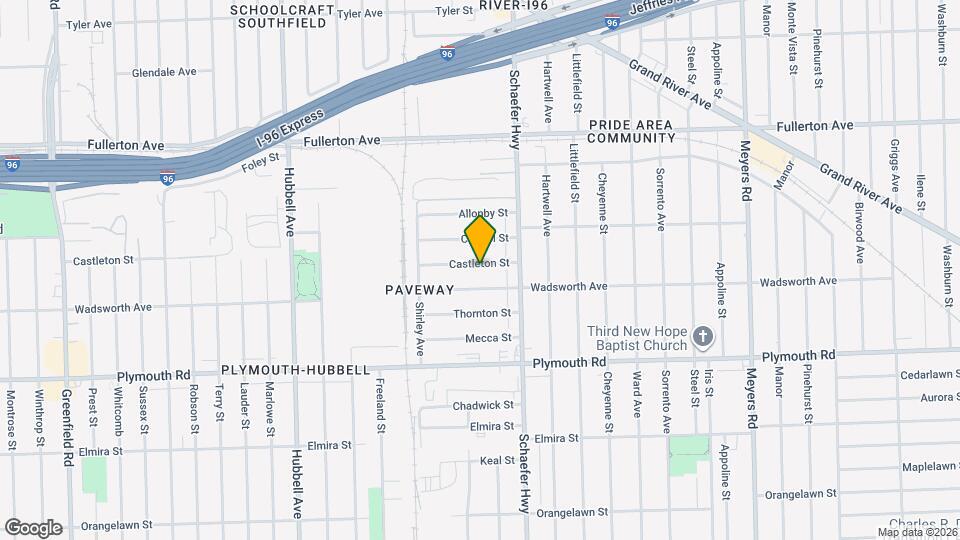 13681 Castleton St Map and Location Details