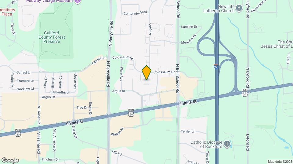 414 Amphitheater Dr Map and Location Details