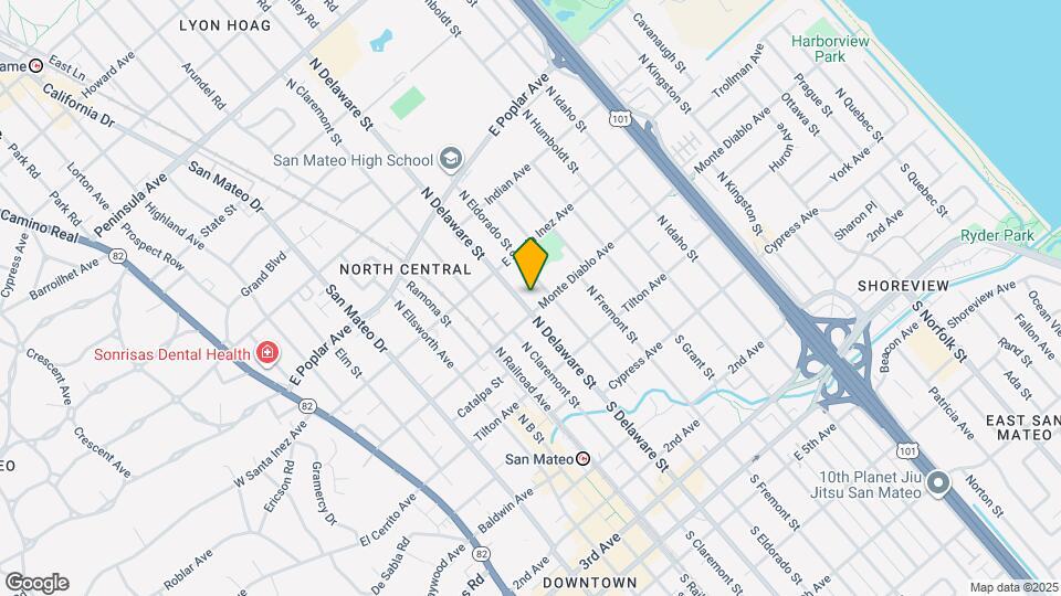 210 N Delaware St Map and Location Details