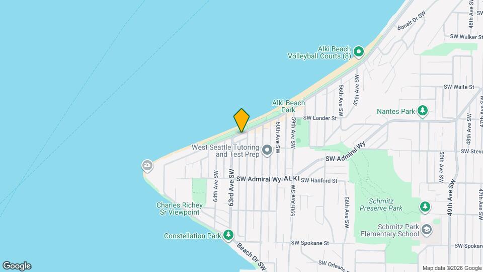 2810 Alki Ave SW Map and Location Details