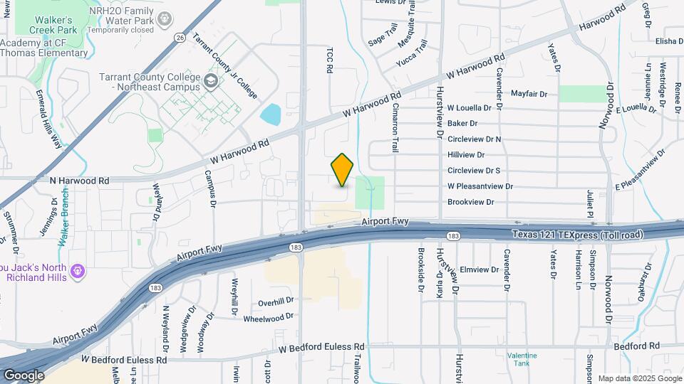 1521 Oak Creek Dr Map and Location Details