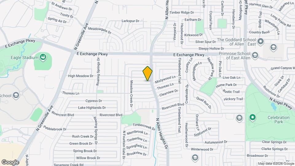 1207 Mistywood Ln Map and Location Details