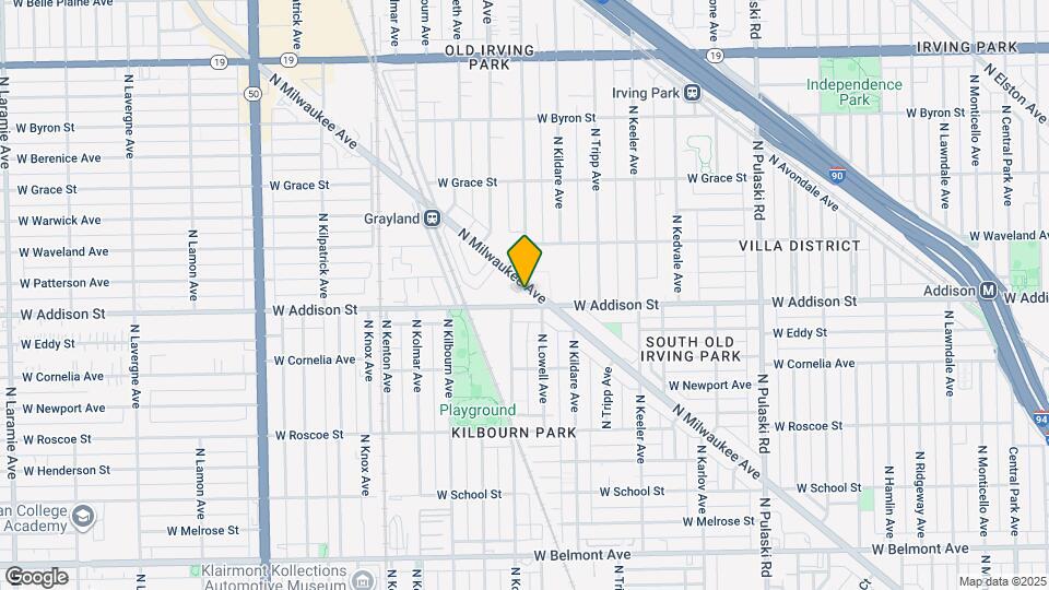 3628 N Milwaukee Ave Map and Location Details
