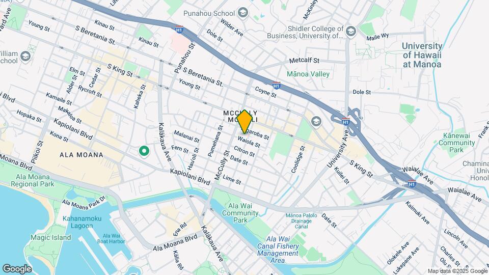 2028 Waiola St Mapa y Detalles de la Ubicación