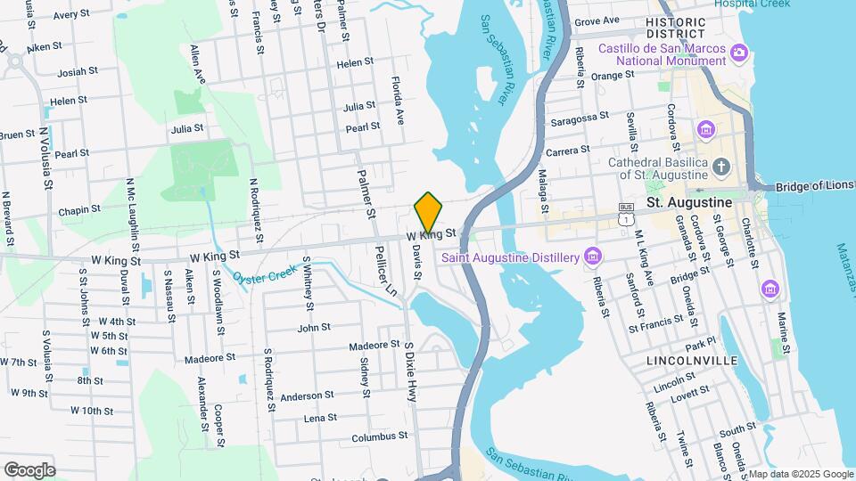 207 W King St, Unit A Map and Location Details