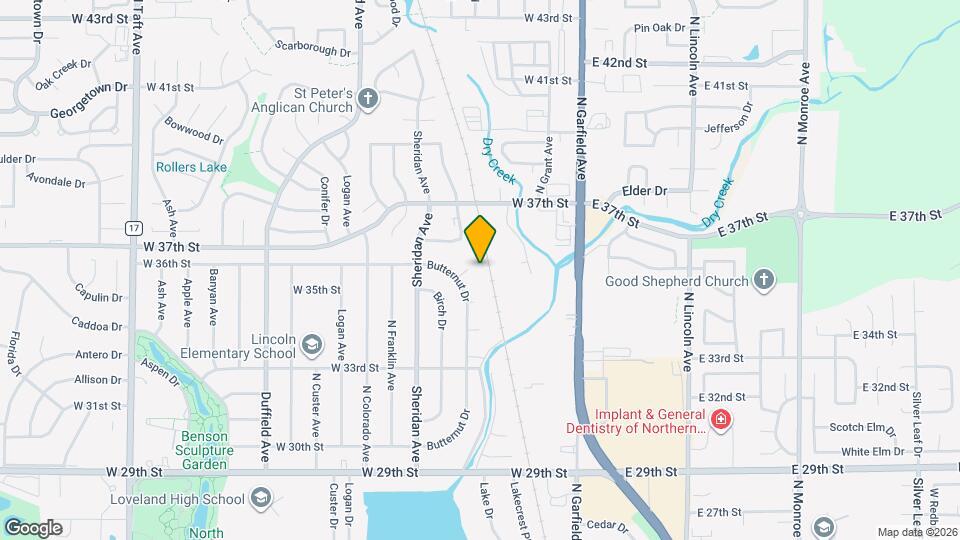 3534 Butternut Dr Map and Location Details