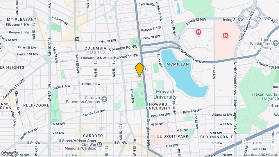 717 Euclid St NW-Unit -2 Map and Location Details