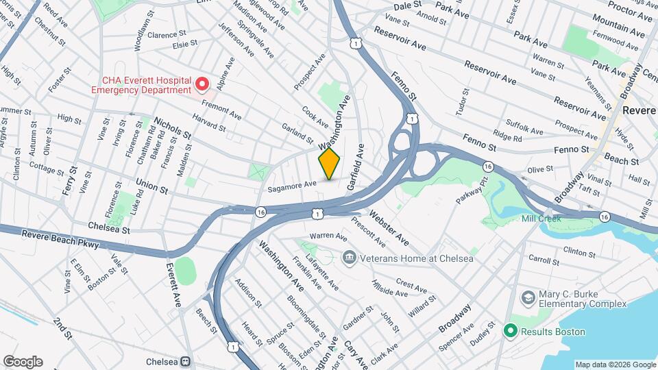 115 Sagamore Ave, Unit 1 Map and Location Details