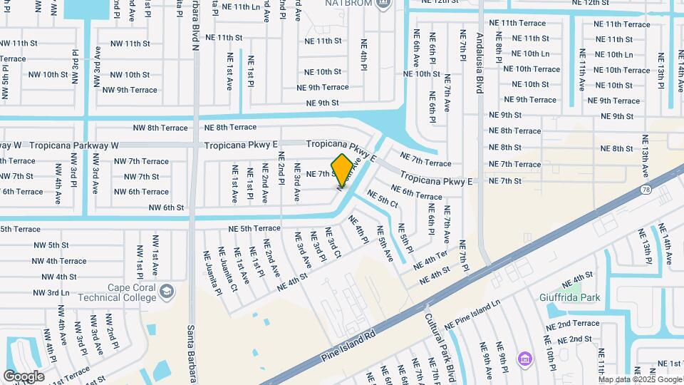 629 NE 5th Ave Map and Location Details