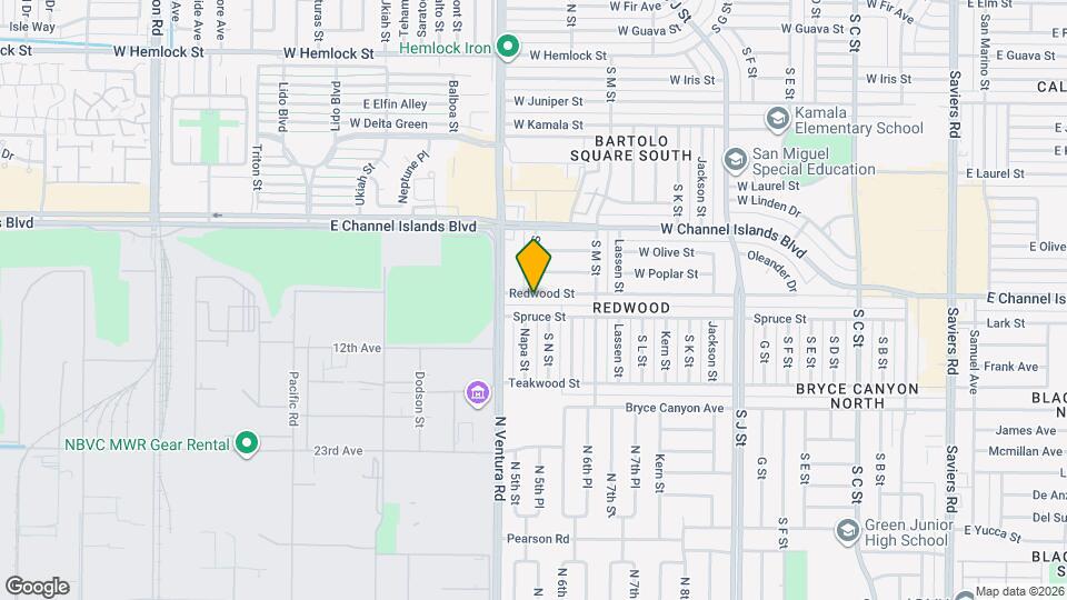 1406 Redwood St Mapa y Detalles de la Ubicación