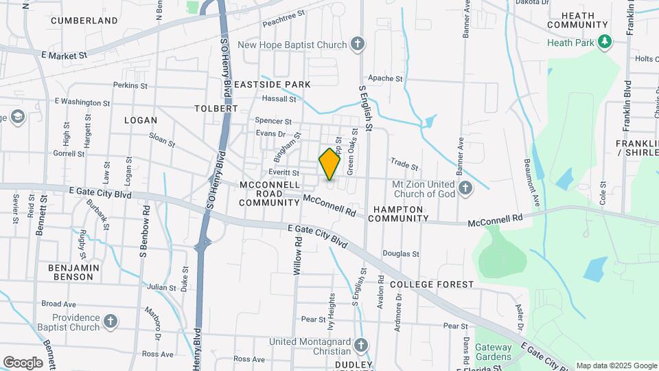 2118 Everitt St Map and Location Details