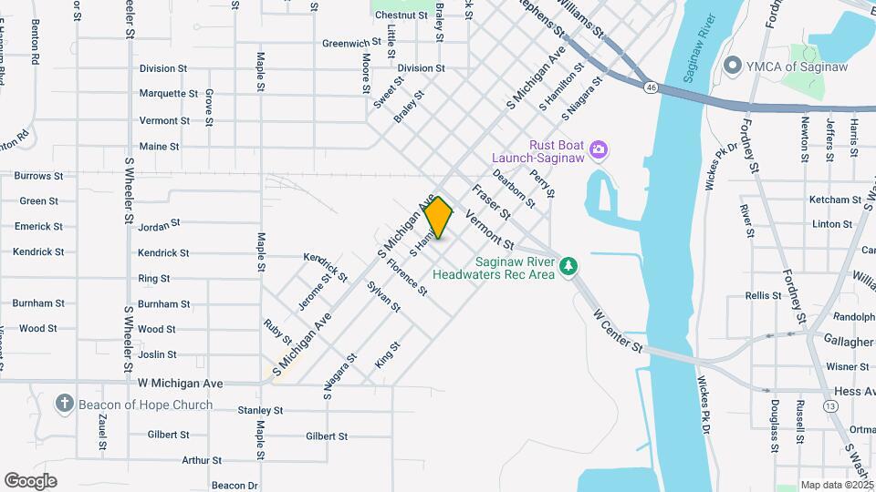 1819 S Niagara St Map and Location Details