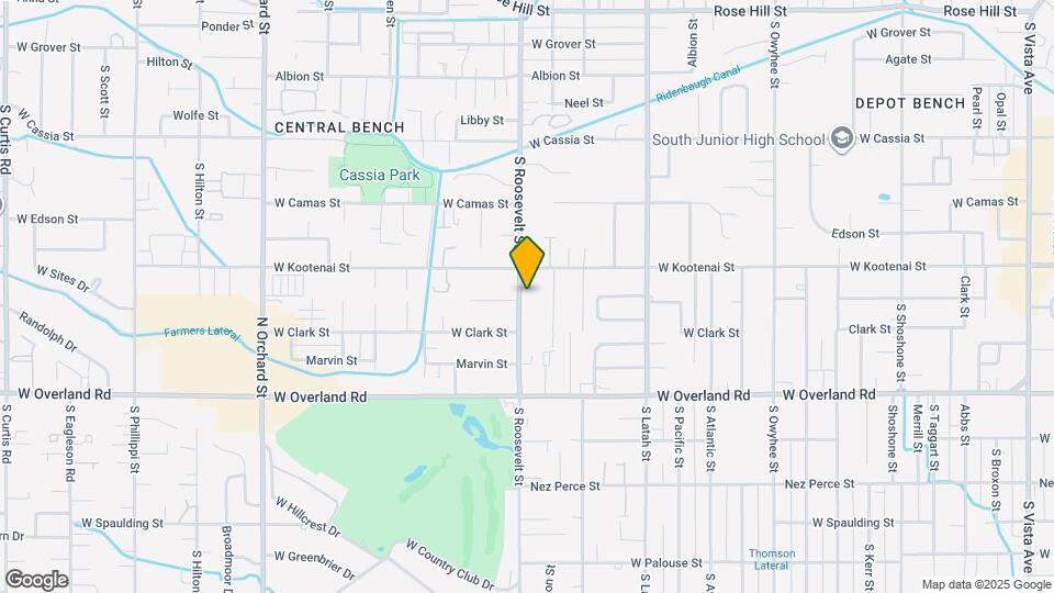 1218 S Roosevelt St Map and Location Details