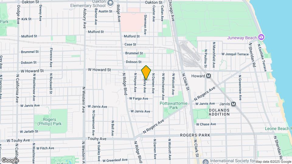 7503 N Seeley Ave Map and Location Details