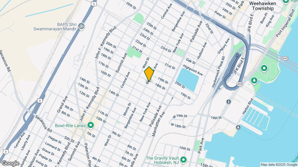1716 Bergenline Ave Map and Location Details