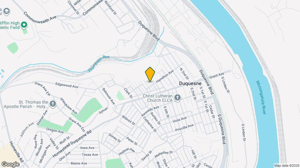 612 Hamilton Ave Map and Location Details