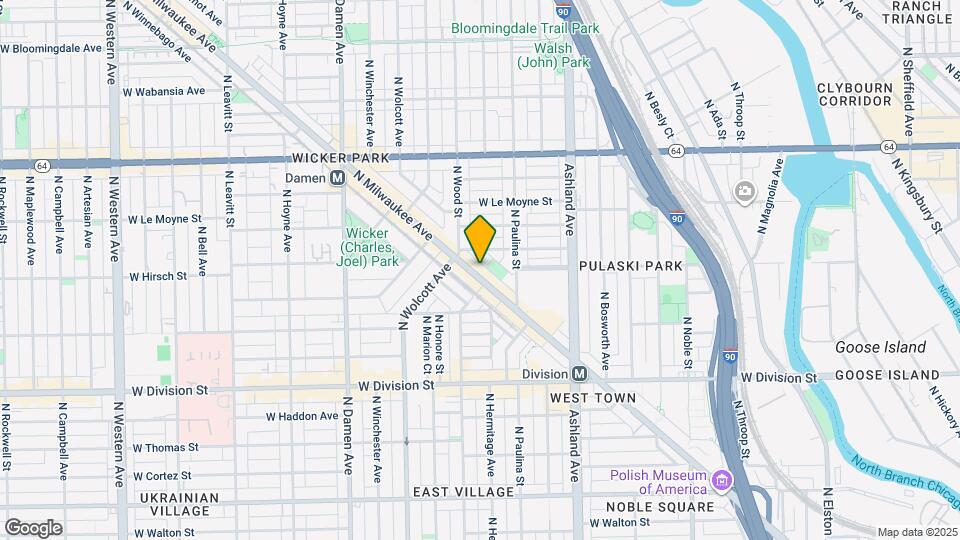 1371 N Milwaukee Ave Mapa y Detalles de la Ubicación