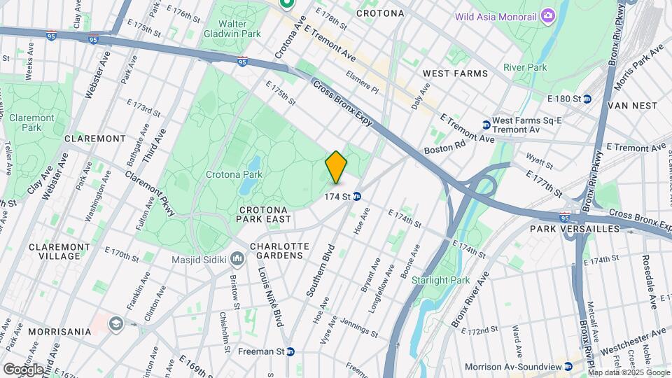 1714 Crotona Park East Mapa y Detalles de la Ubicación