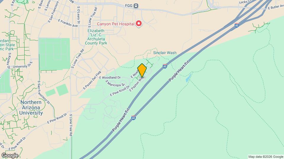 1415 E Payton Way Mapa y Detalles de la Ubicación