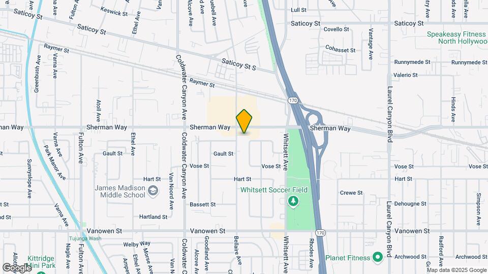 7140 Bellaire Ave Map and Location Details