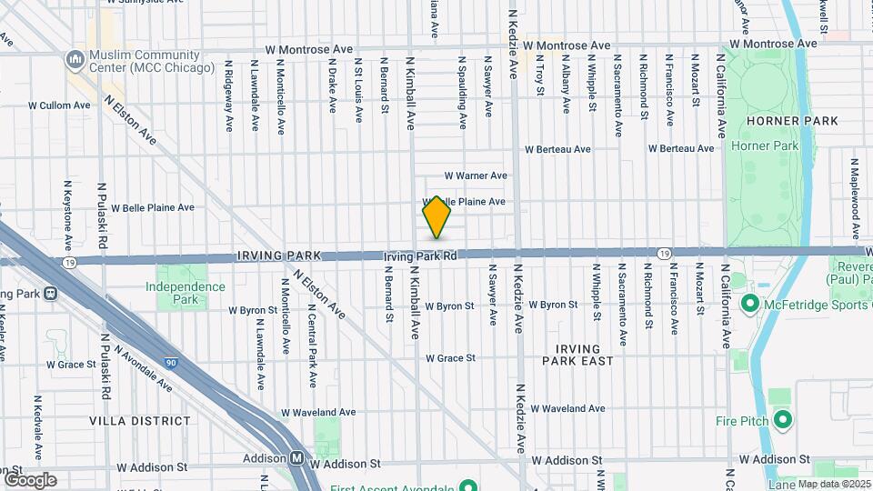 3336 W Irving Park Rd Map and Location Details