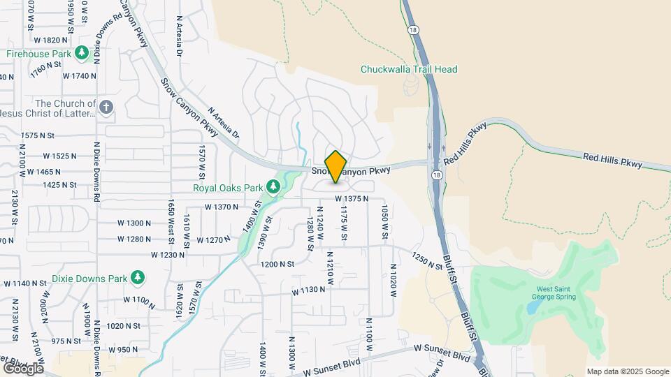 1173 W Snow Canyon Pkwy Map and Location Details