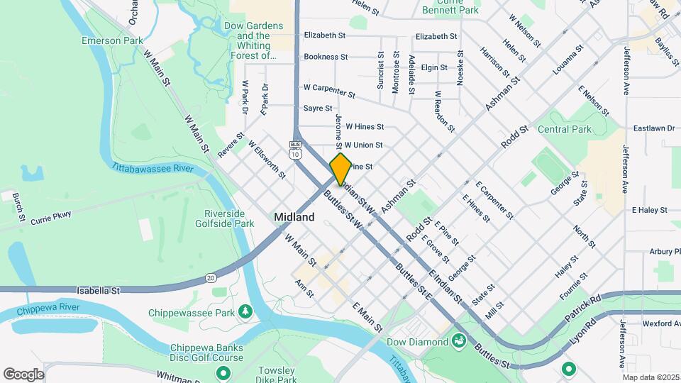411 Fitzhugh St Map and Location Details