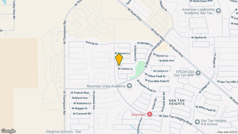 3868 W Carlos Ln Map and Location Details