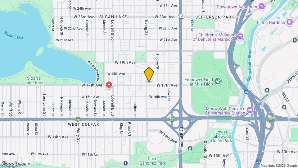 3285 W 17th Ave Map and Location Details