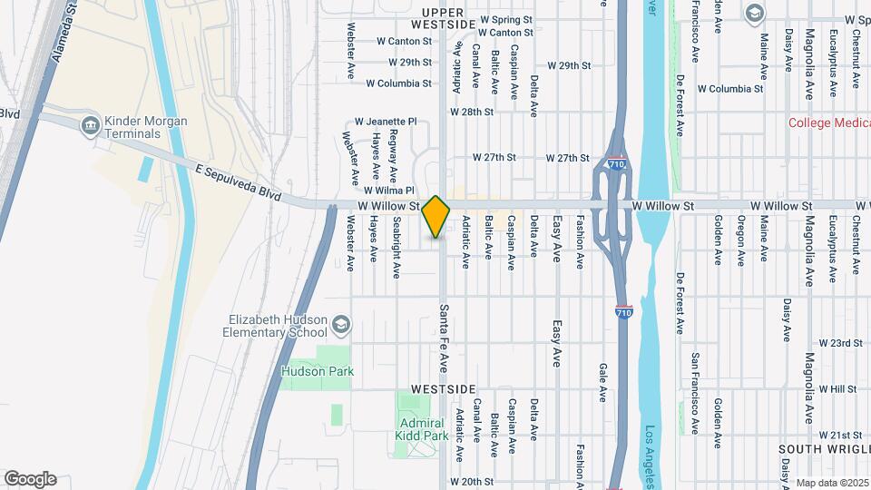 1709 W 25th St Map and Location Details