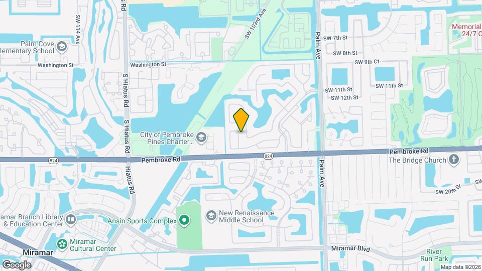 1495 SW 105th Ave Mapa y Detalles de la Ubicación