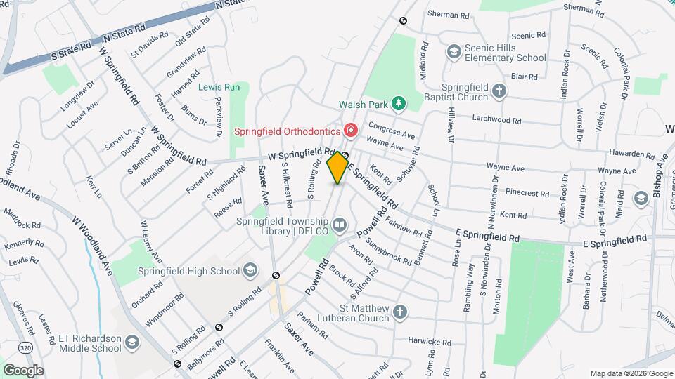 32 S Brookside Rd, Unit 1L Map and Location Details