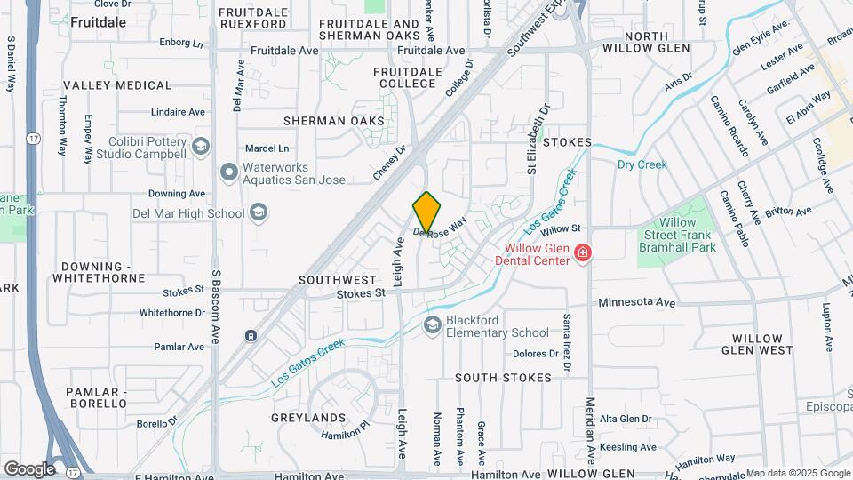 1590 De Rose Way Map and Location Details