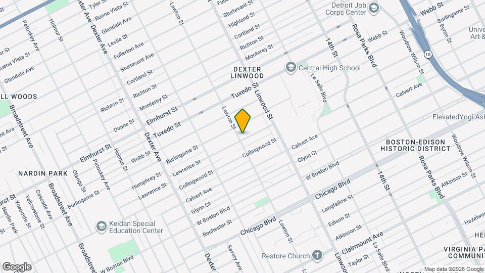 2744 Lawrence St Map and Location Details