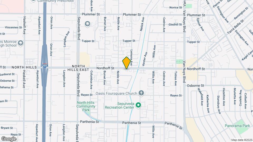 15024 Nordhoff St, Unit 12 Map and Location Details