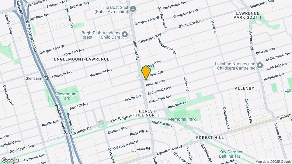 650 Briar Hill Ave Map and Location Details