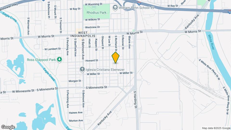 1422 S Richland St Mapa y Detalles de la Ubicación