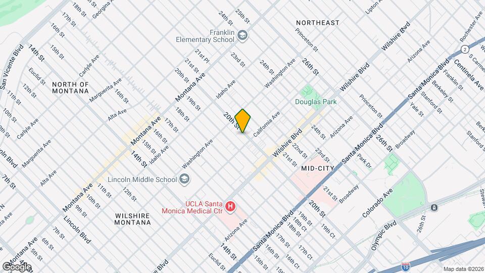 1044 20th St Map and Location Details