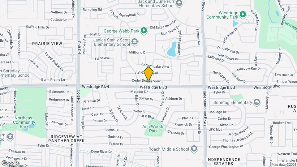 10405 Cedar Breaks View Map and Location Details