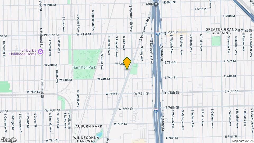 7332 S Vincennes Ave Map and Location Details